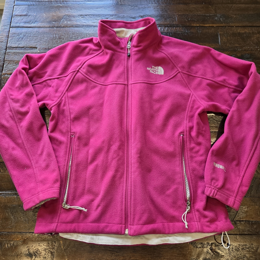 The North Face Women's Magenta Fleece Windwall Jacket Size Large